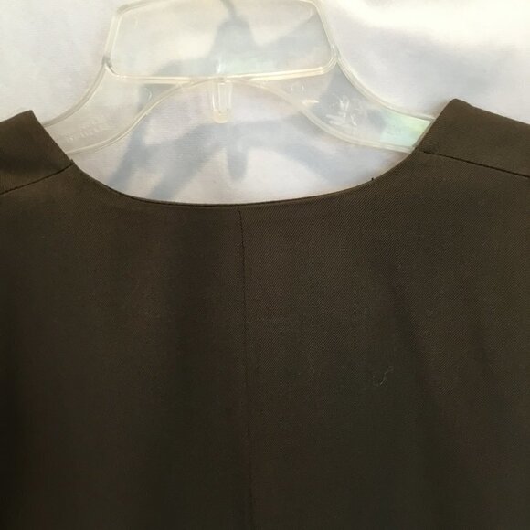 Jones New York Blazer Women's Sz 12 100% Wool Olive Green Fully Lined 2 Button - Picture 7 of 11